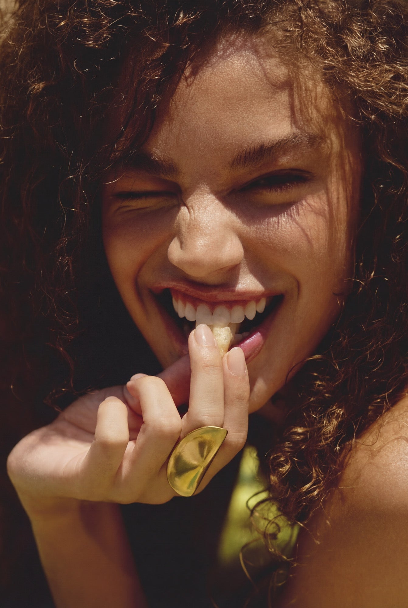TAZIA RING - ANTIQUE BRASS