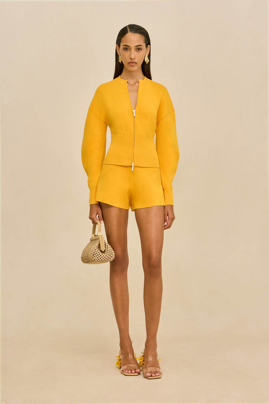 MONROE KNIT CARDIGAN - MARIGOLD