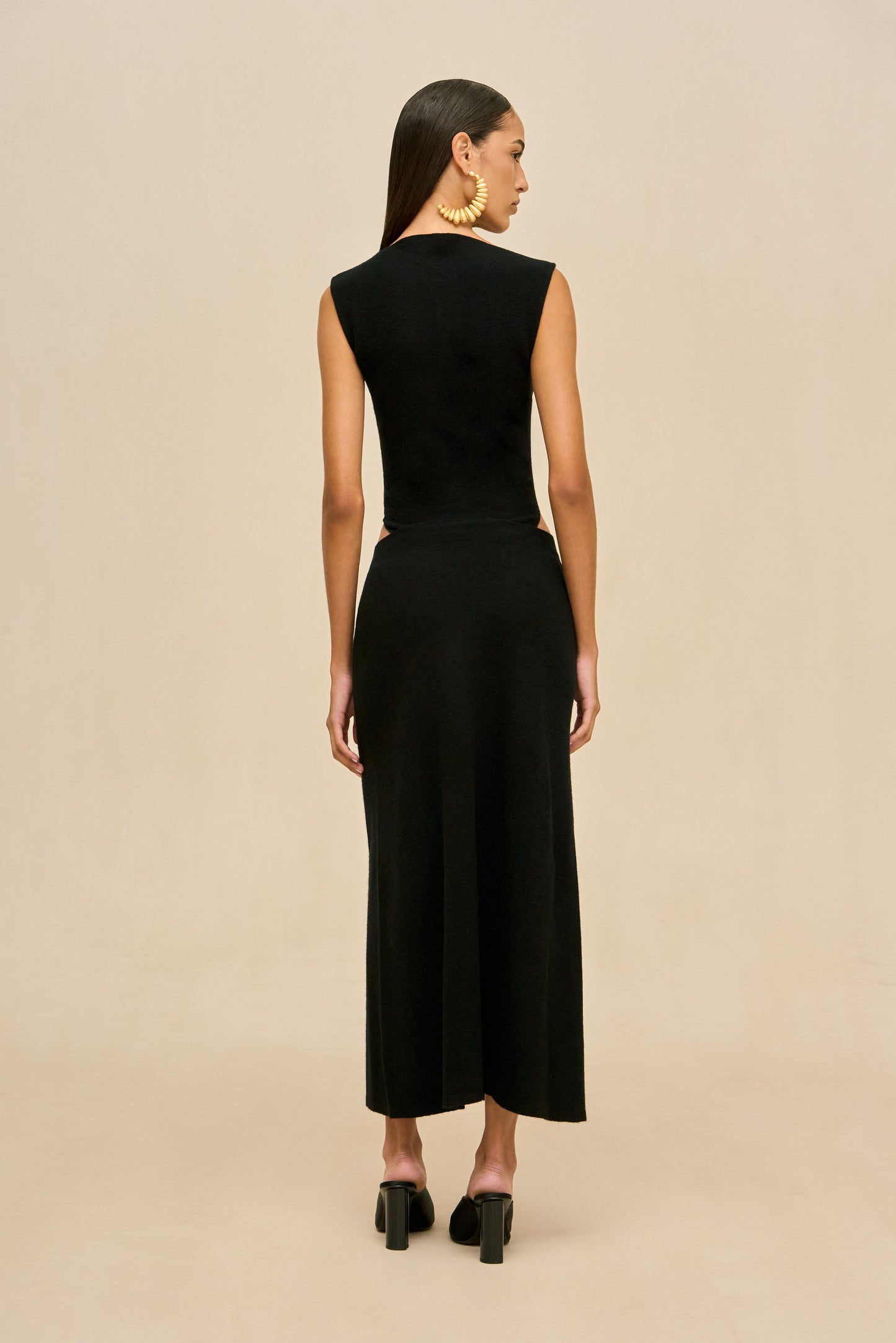 INFINITY KNIT SKIRT - BLACK