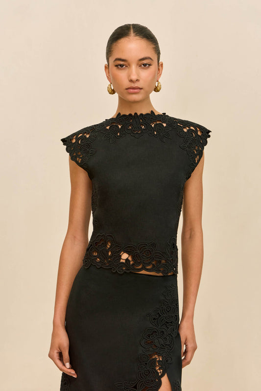 DESTRY TOP - BLACK