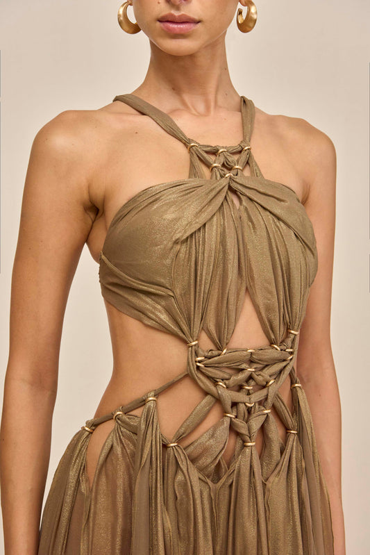 ALEXA GOWN - GOLD