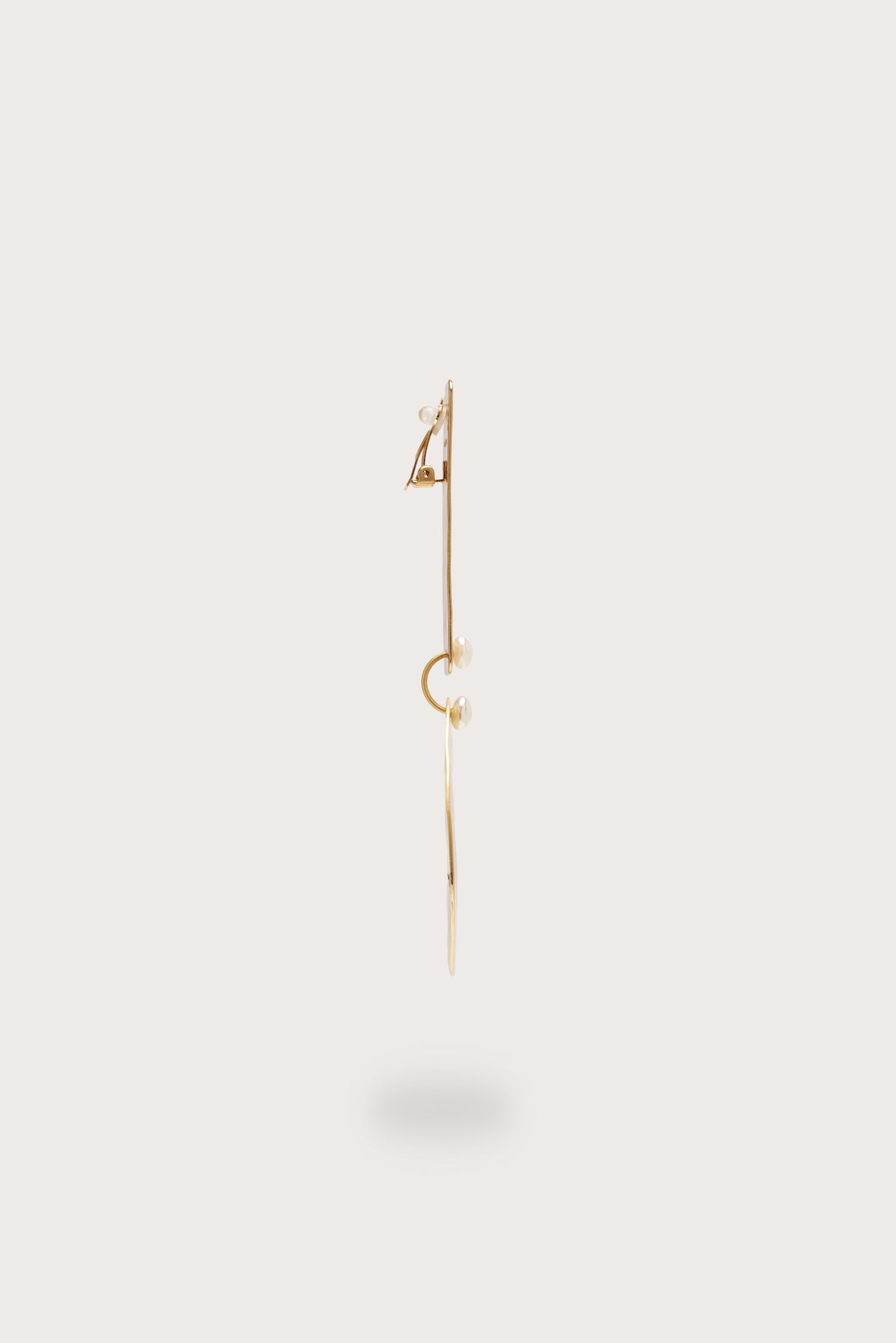 SOLANA EARRING - BRUSHED BRASS