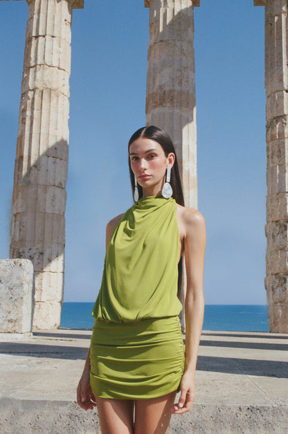 MAELLE DRESS - CHIVE