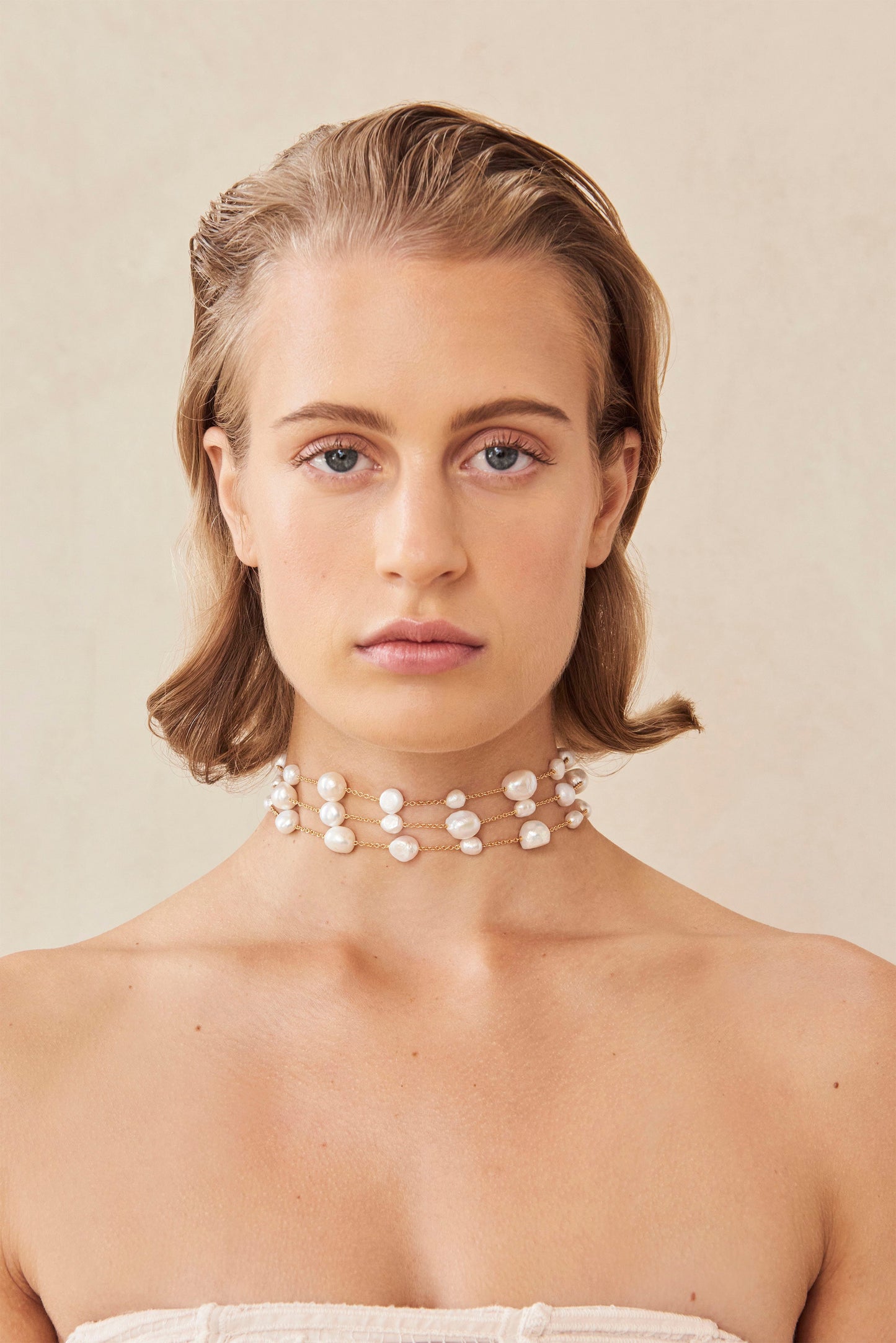NYALA CHOKER - PEARL