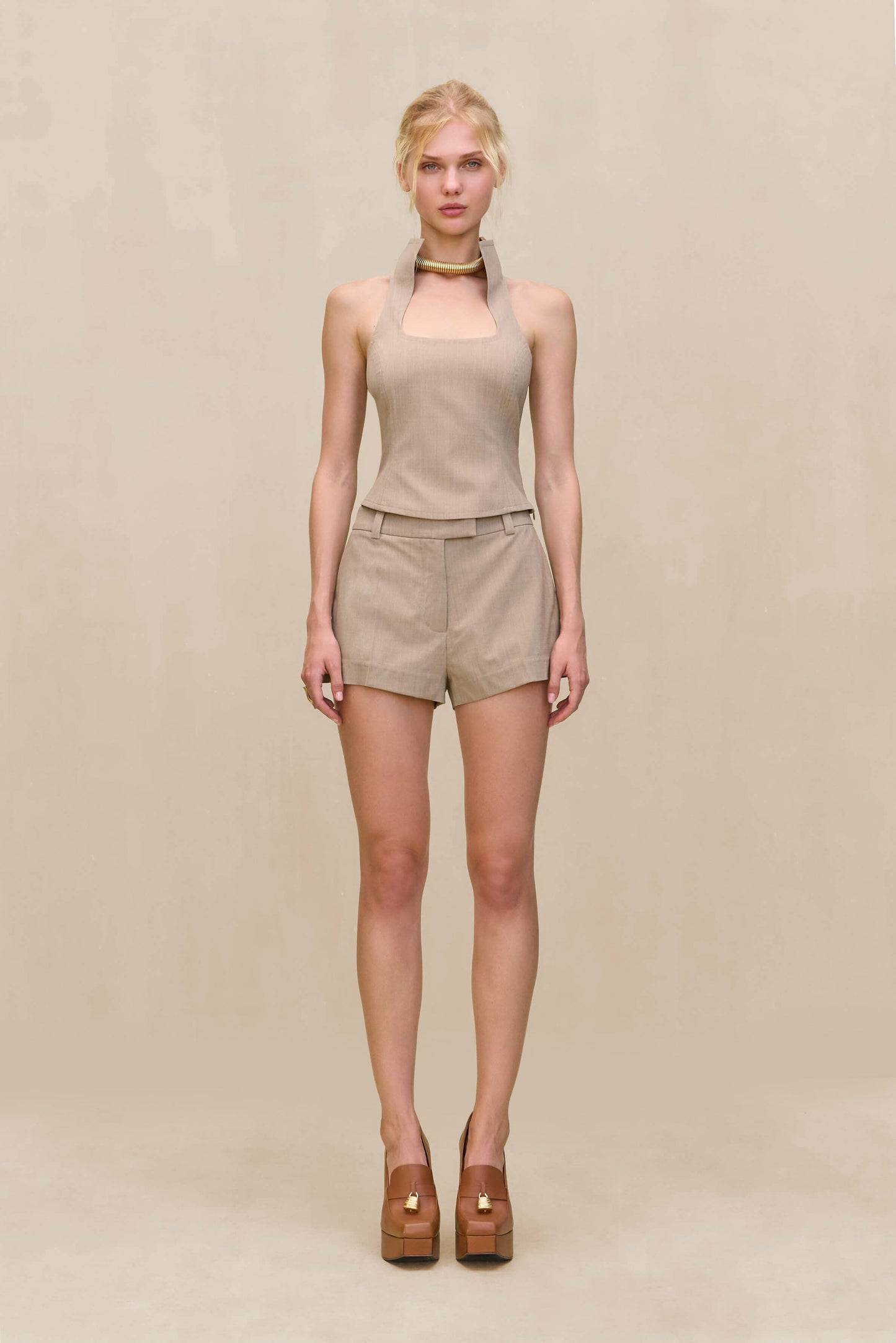 FELICITY SHORT - BEIGE