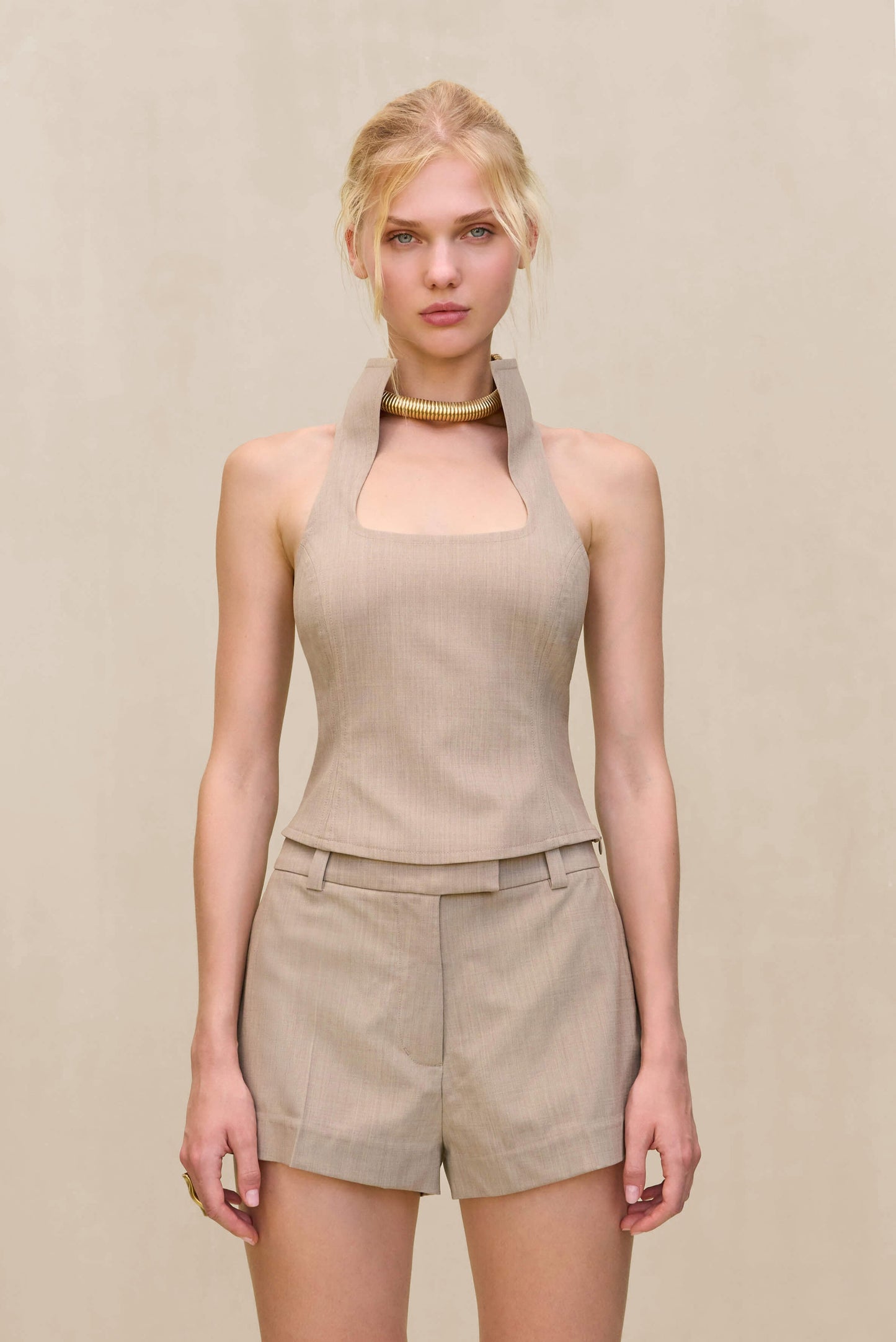 FELICITY SHORT - BEIGE