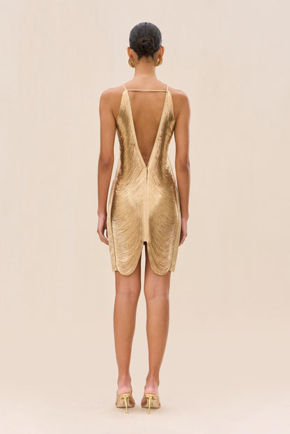 MARA DRESS - LIGHT GOLD