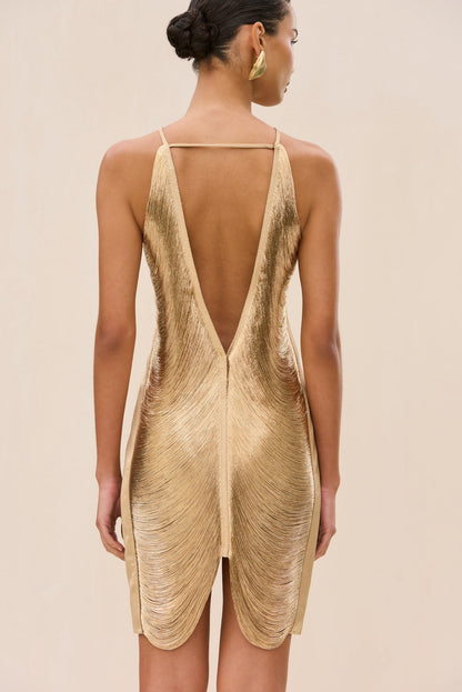 MARA DRESS - LIGHT GOLD
