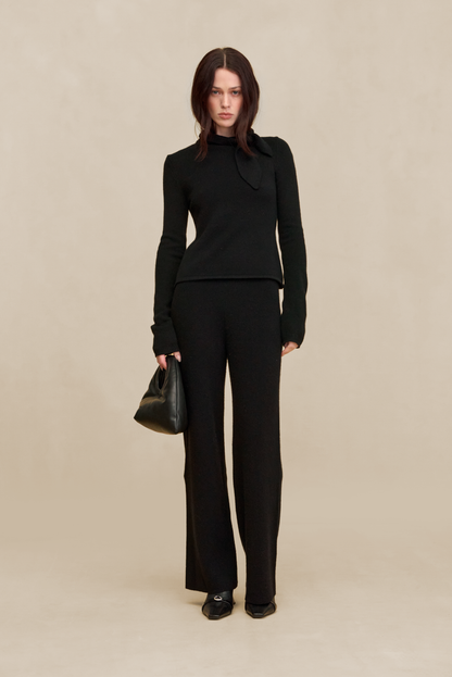 SONNY KNIT PANT - BLACK