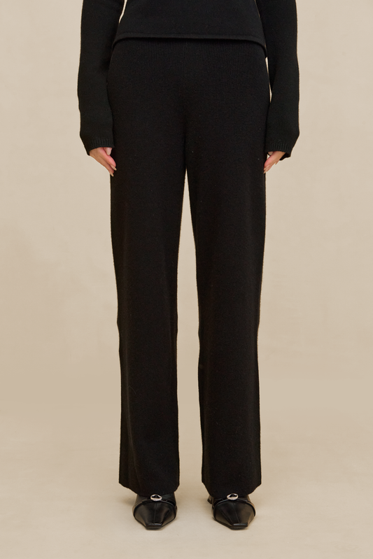 SONNY KNIT PANT - BLACK