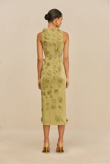 KIVU KNIT DRESS - GOLD