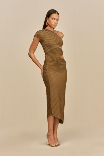 LURENZ KNIT DRESS - AFFOGATO