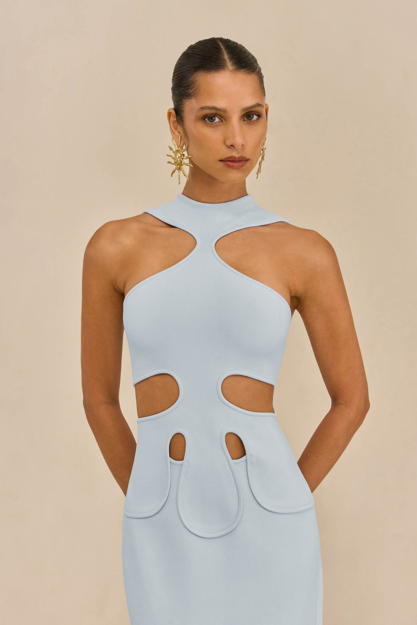 BAYLEE KNIT DRESS - BREEZE