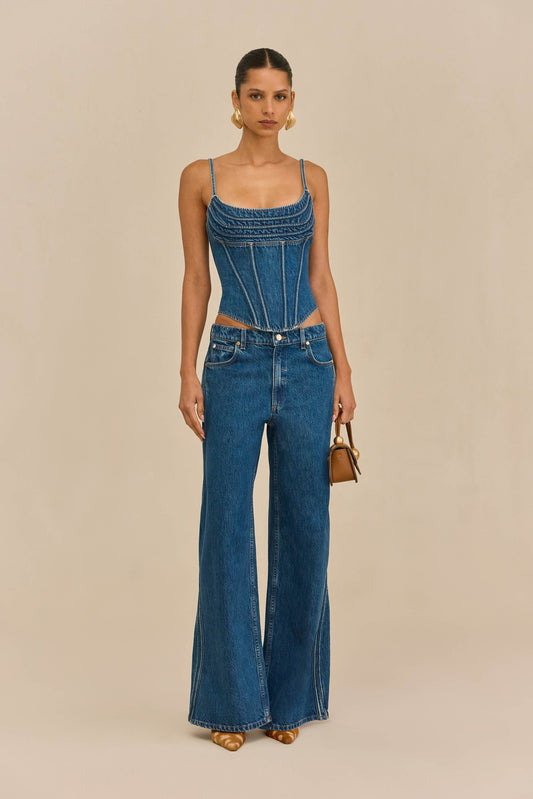 MAJA PANT - 80S BLUE
