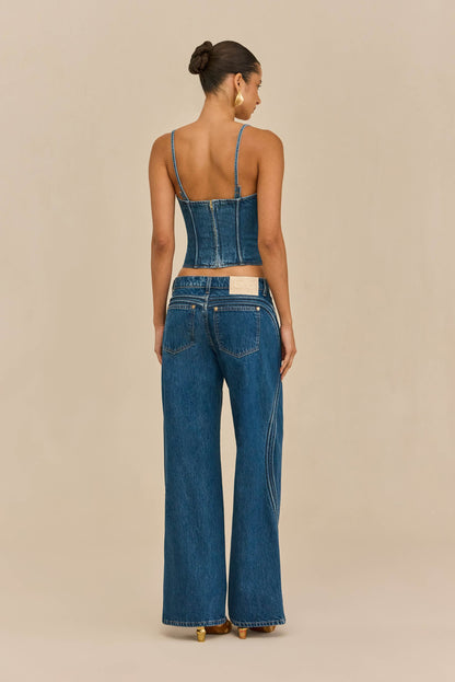 MAJA PANT - 80S BLUE