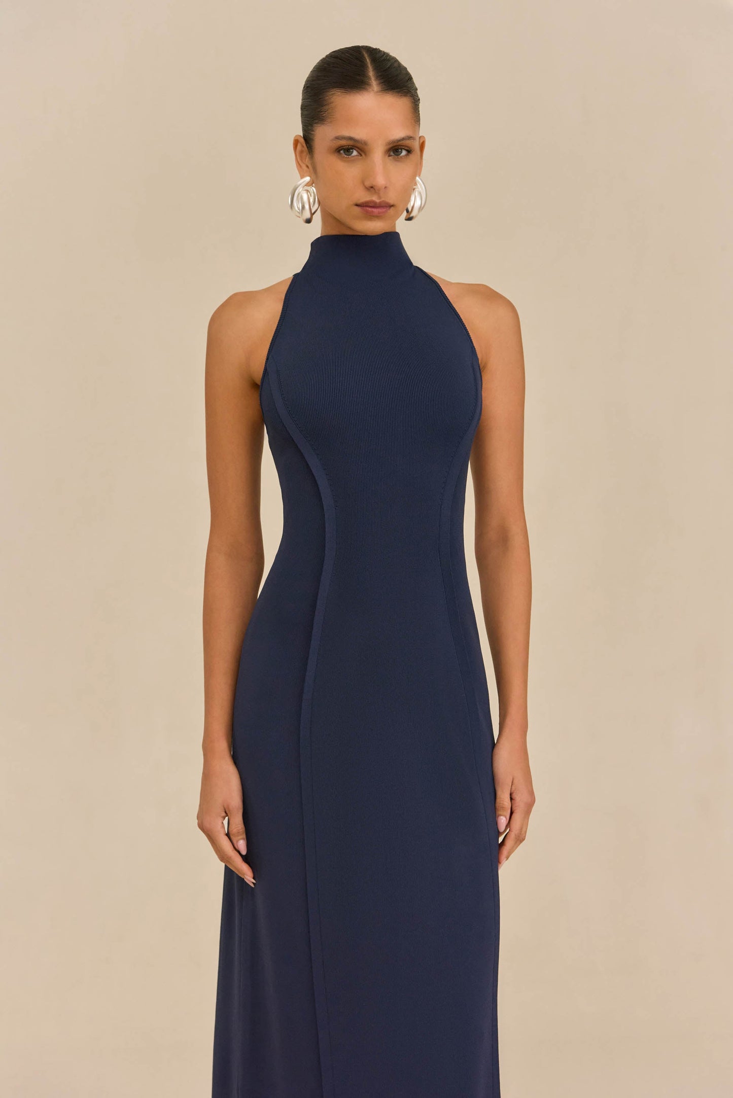 KELLER KNIT DRESS - DEEP LAKE