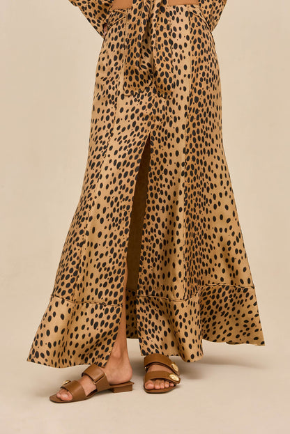 SPENCER SKIRT - CHEETAH