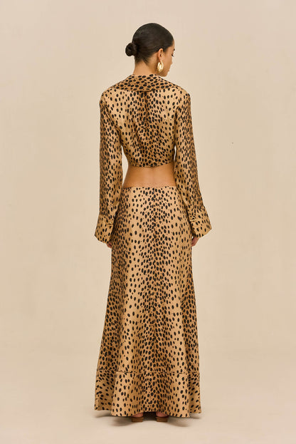 SPENCER SKIRT - CHEETAH