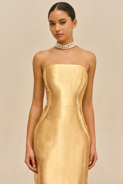 FICKLIN GOWN - GOLD