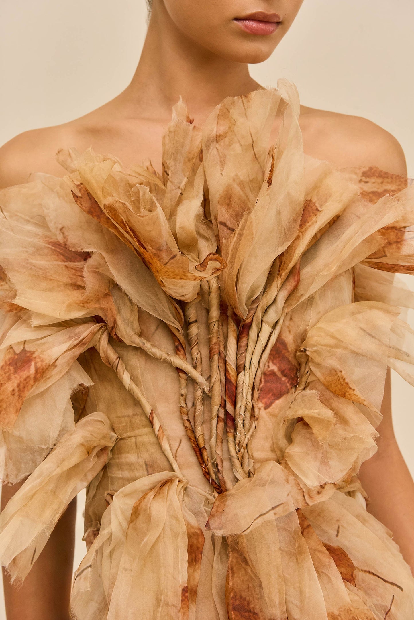 SUZETTE GOWN - FALLING LEAVES PRINT