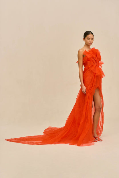 SUZETTE GOWN - TANGELO