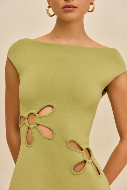 YUDI KNIT DRESS - PASTURE