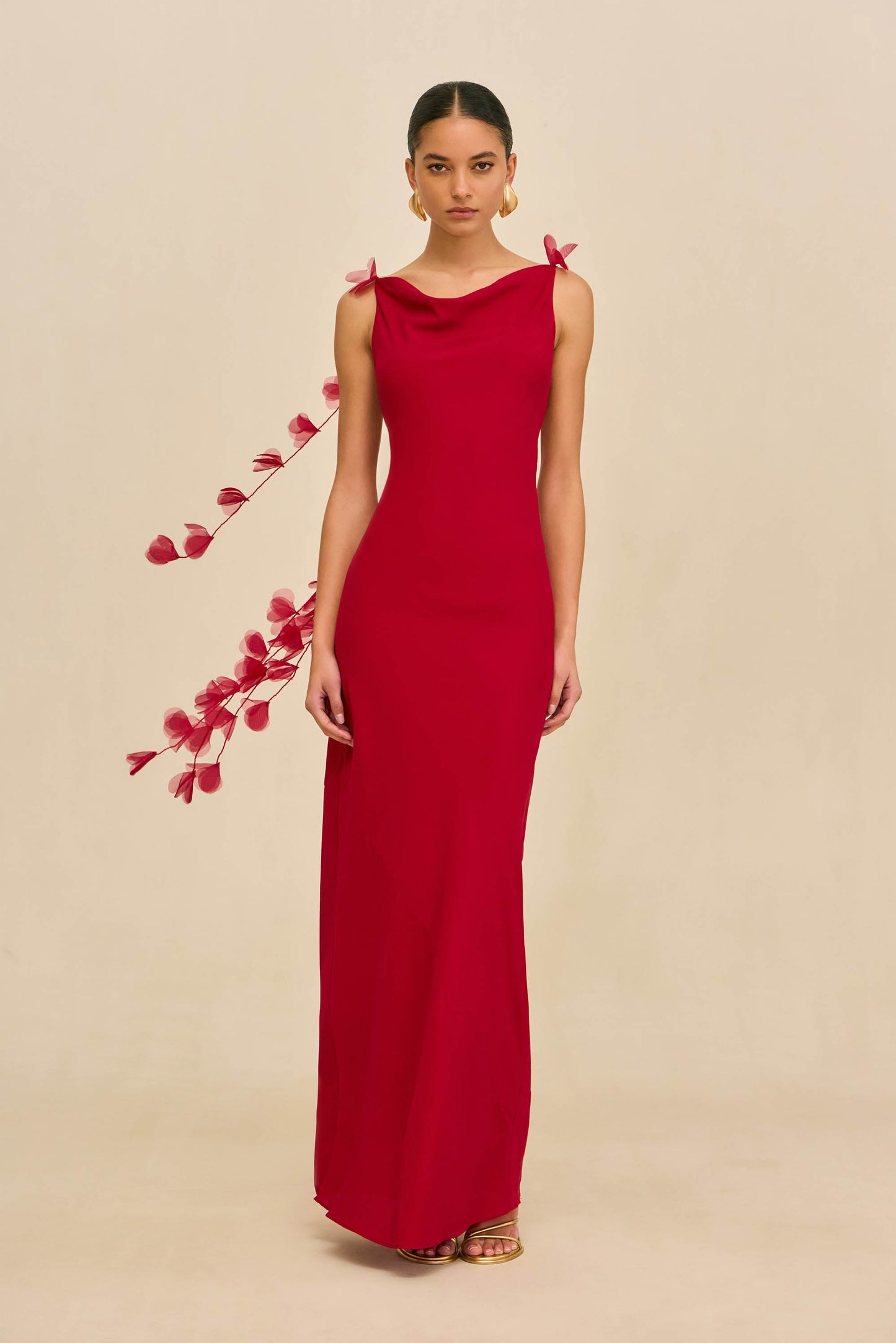 NYMERIA GOWN - MERLOT