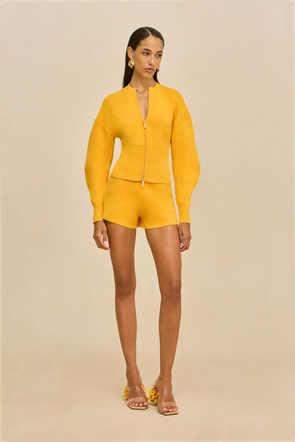 ACE KNIT SHORT - MARIGOLD