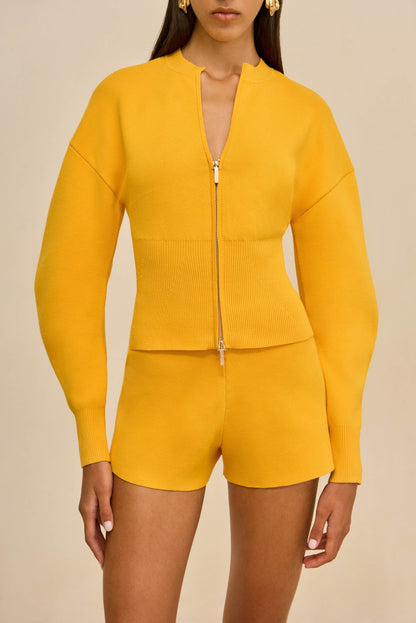 ACE KNIT SHORT - MARIGOLD