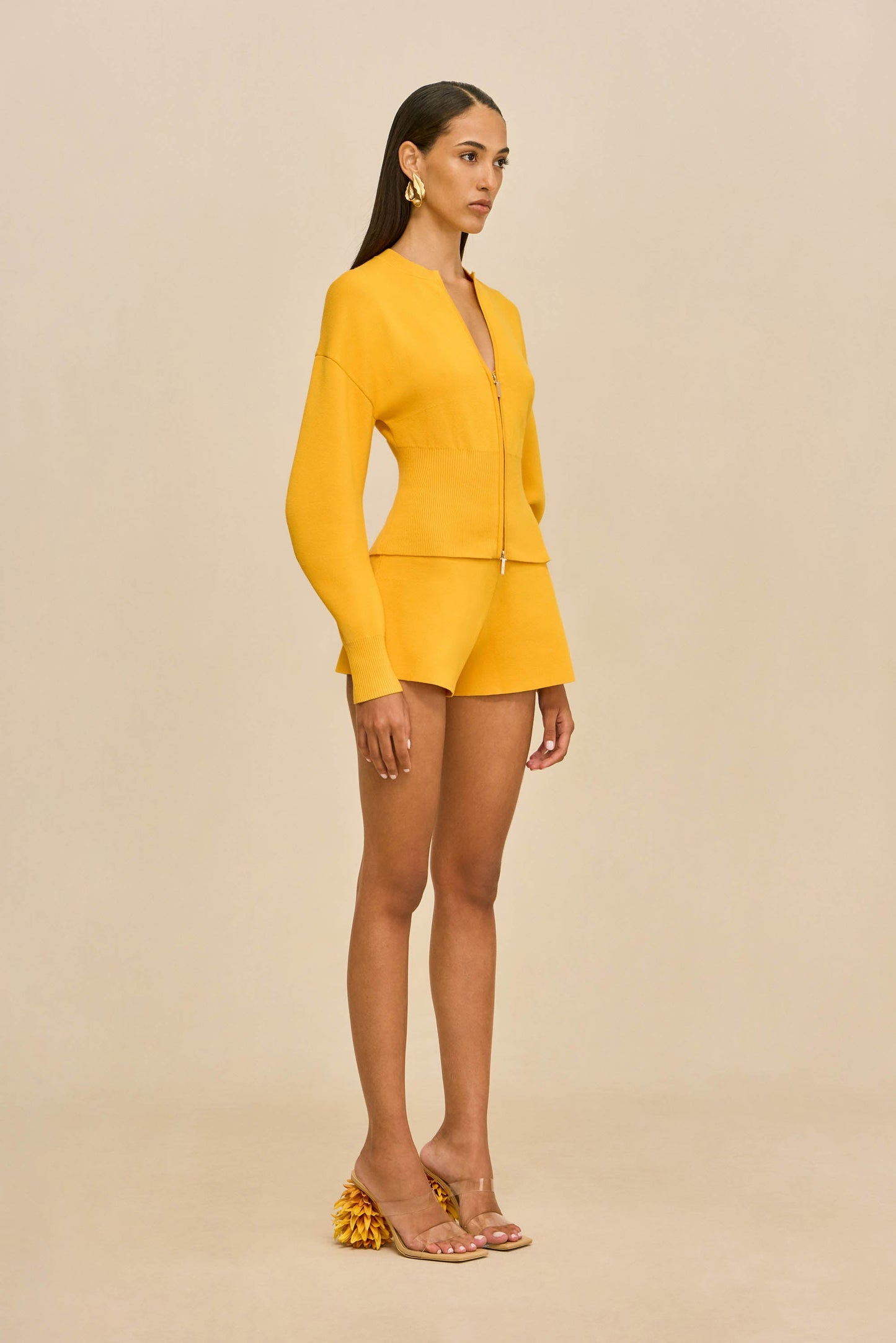 ACE KNIT SHORT - MARIGOLD