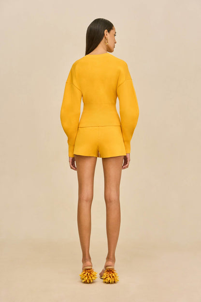 ACE KNIT SHORT - MARIGOLD