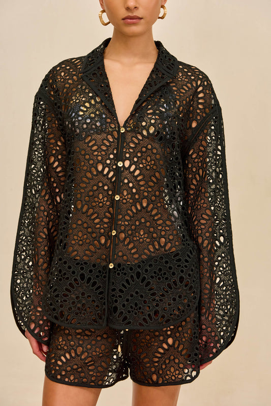 AZIZA TOP - BLACK