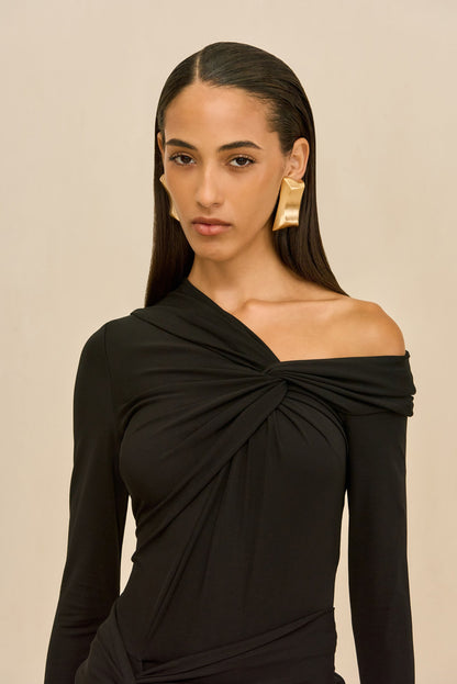 DELAINEY GOWN - BLACK