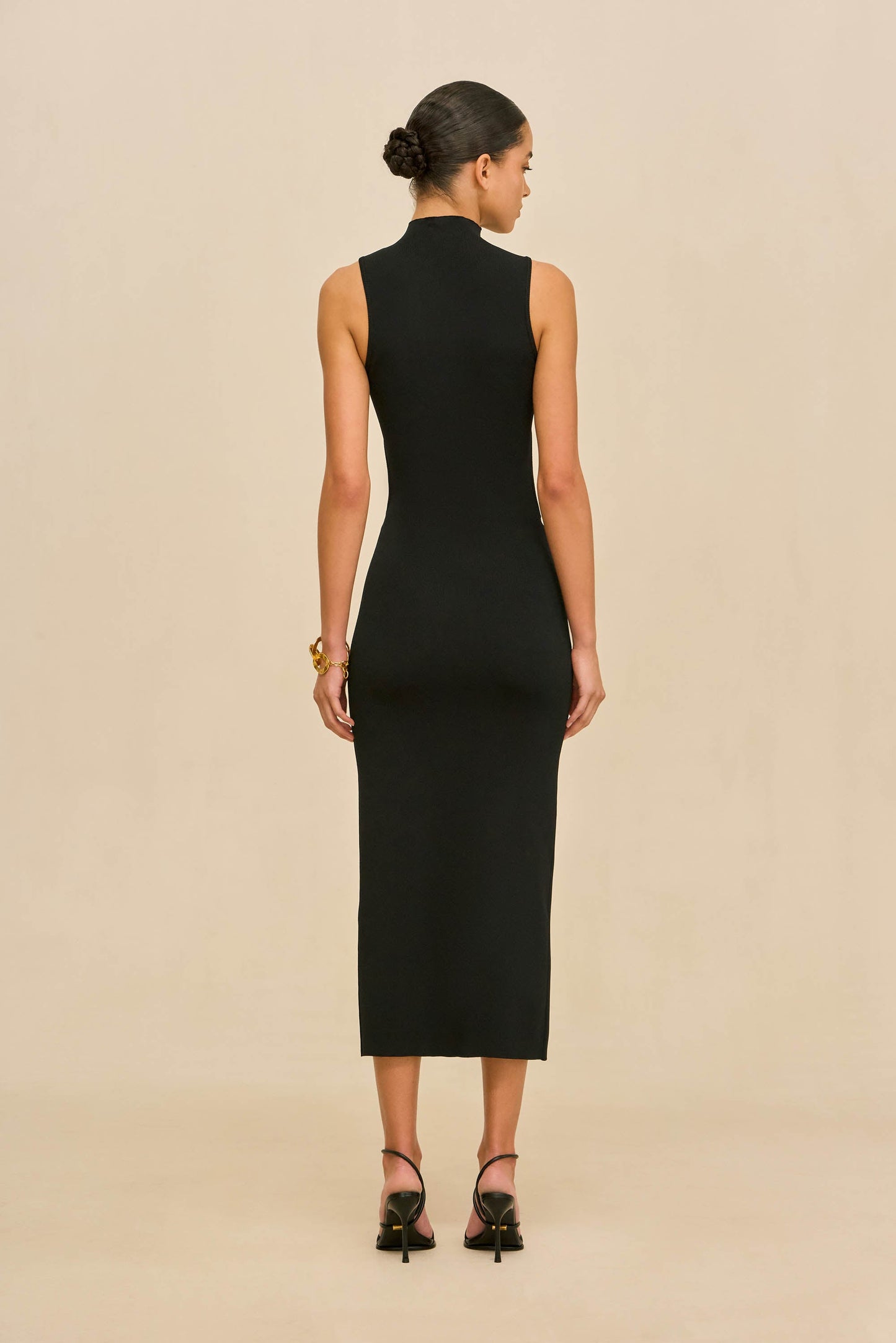 AMBAR KNIT DRESS - BLACK