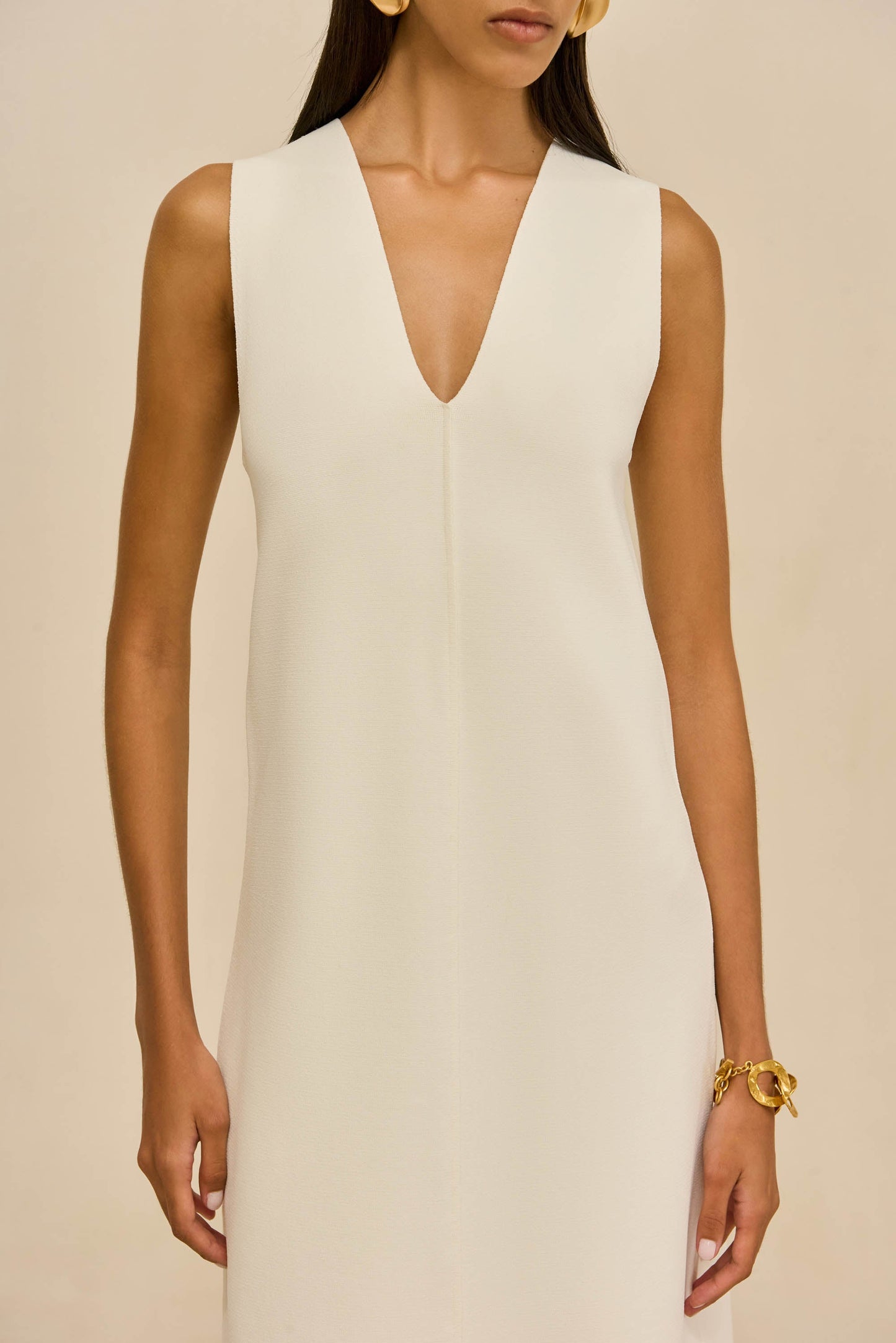 VIOLLET KNIT DRESS - OFF WHITE