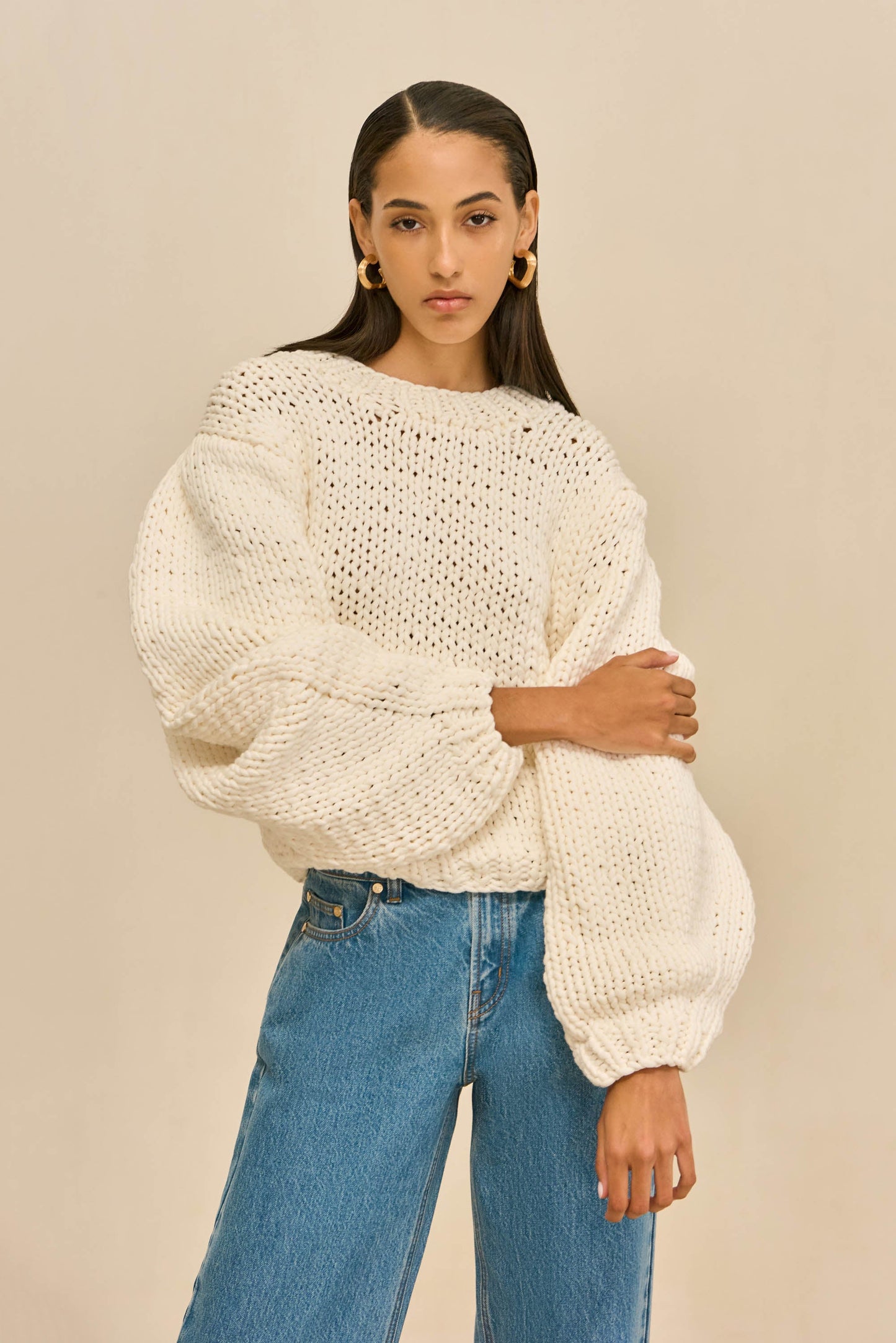 TRINA SWEATER - OFF WHITE