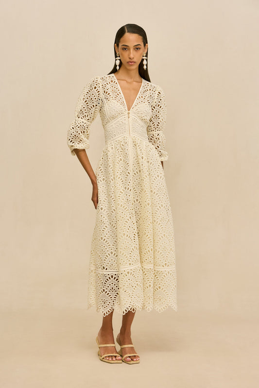 ROSALIND DRESS - OFF WHITE