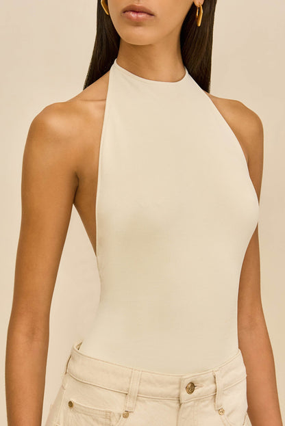 MINNIE KNIT BODYSUIT - OFF WHITE