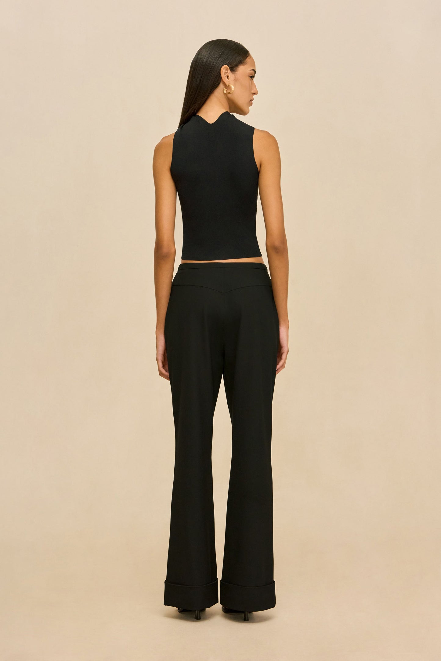 CHRIS KNIT TOP - BLACK