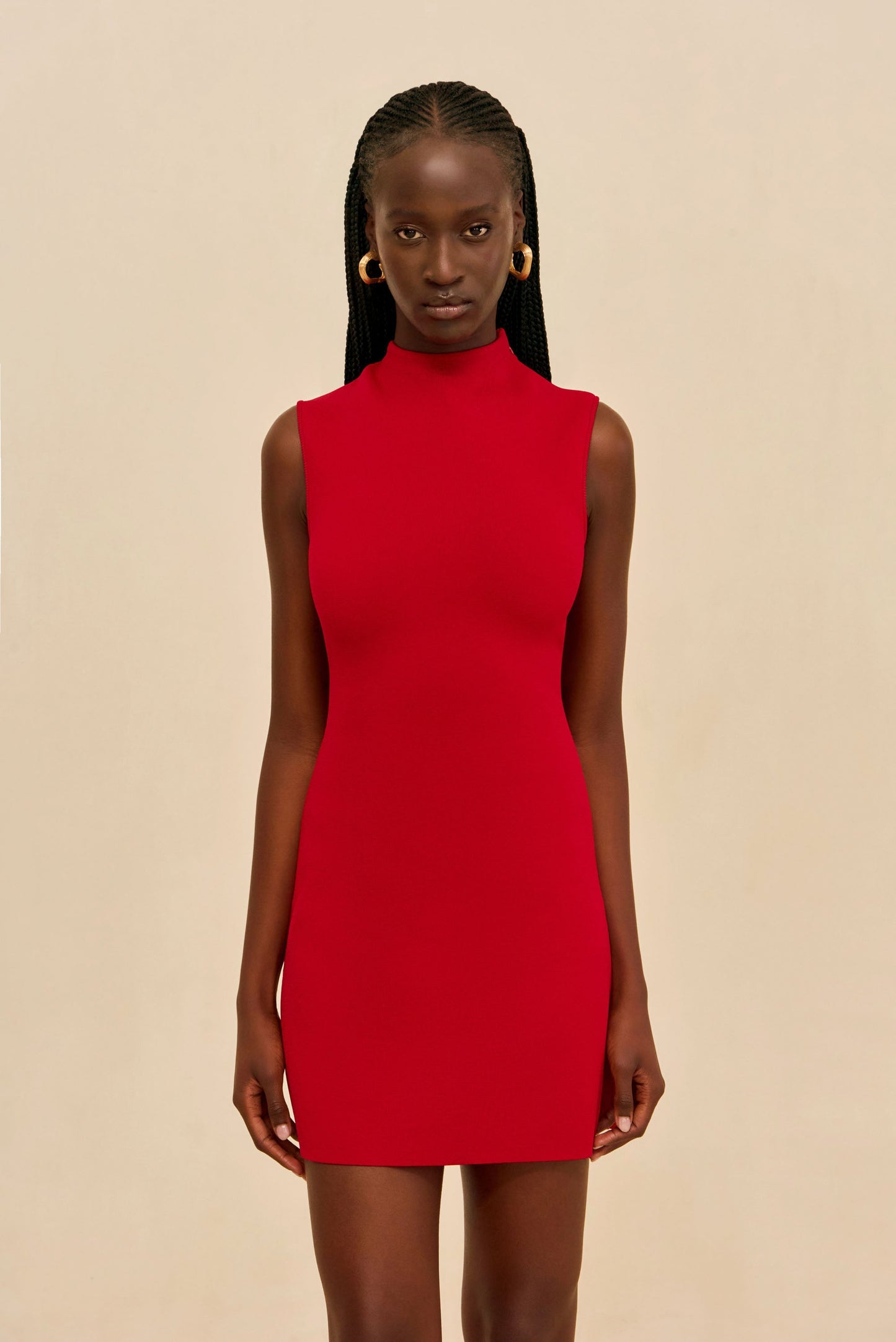 HARLOW KNIT DRESS - MERLOT