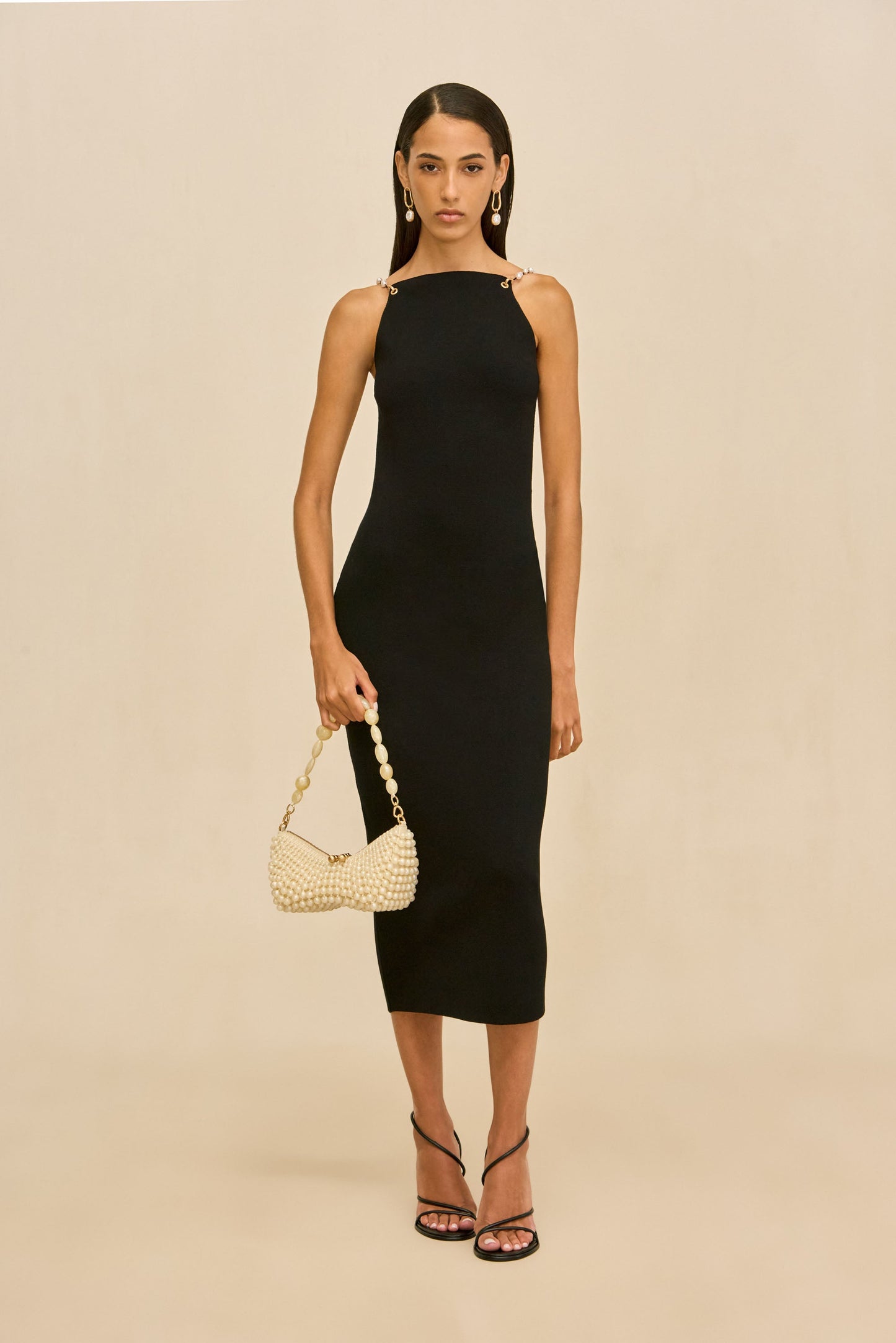 CASSI KNIT DRESS - BLACK