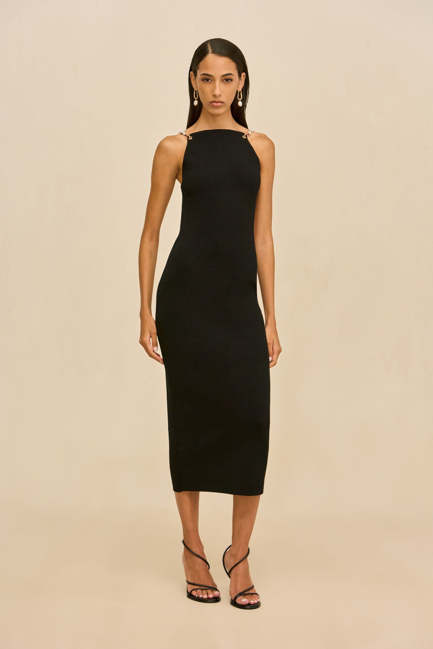 CASSI KNIT DRESS - BLACK