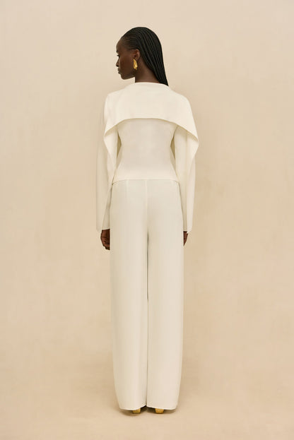 ALKA KNIT TOP - OFF WHITE