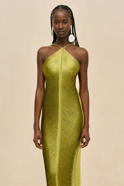 RENATA GOWN - CHIVE