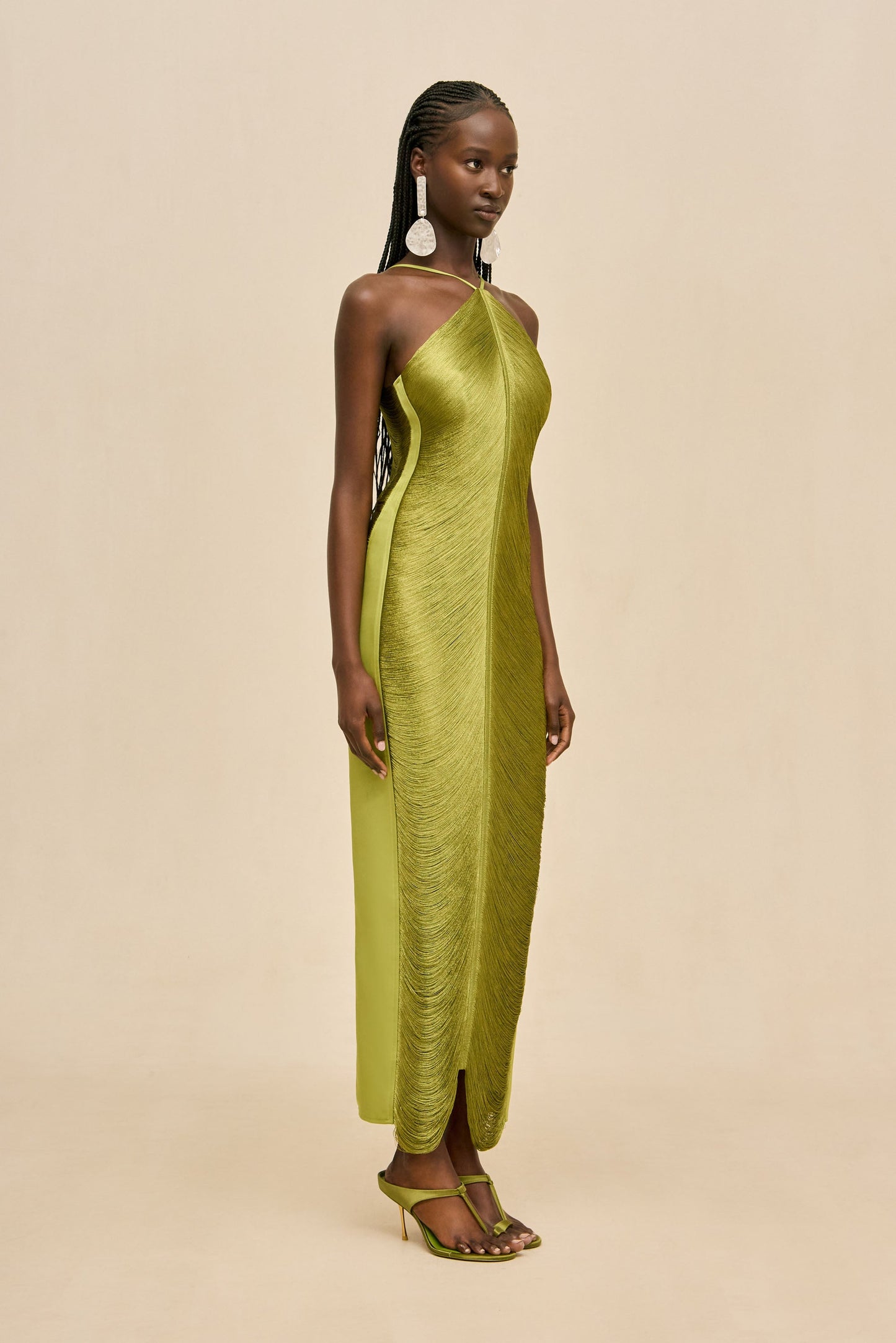 RENATA GOWN - CHIVE