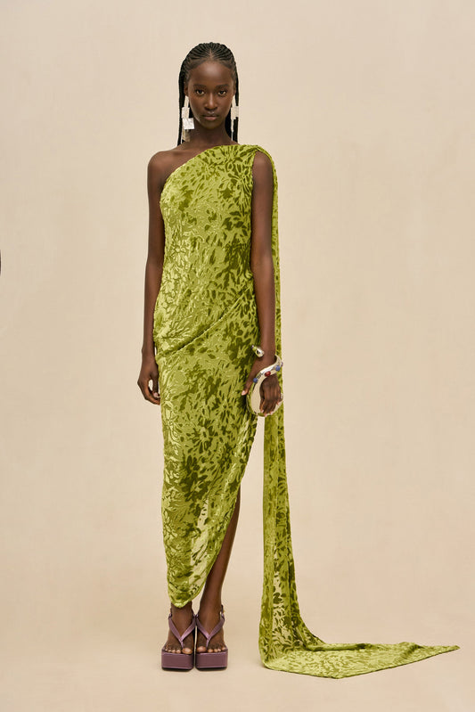 SARAI GOWN - CHIVE