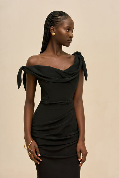 NYSA GOWN - BLACK