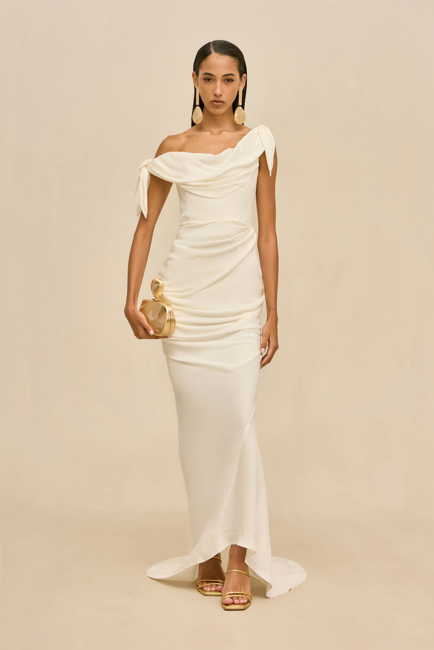 NYSA GOWN - OFF WHITE