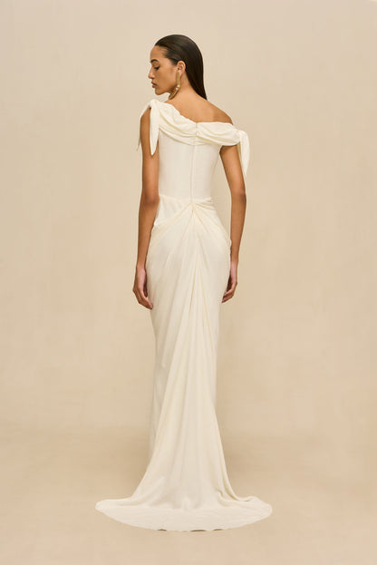 NYSA GOWN - OFF WHITE