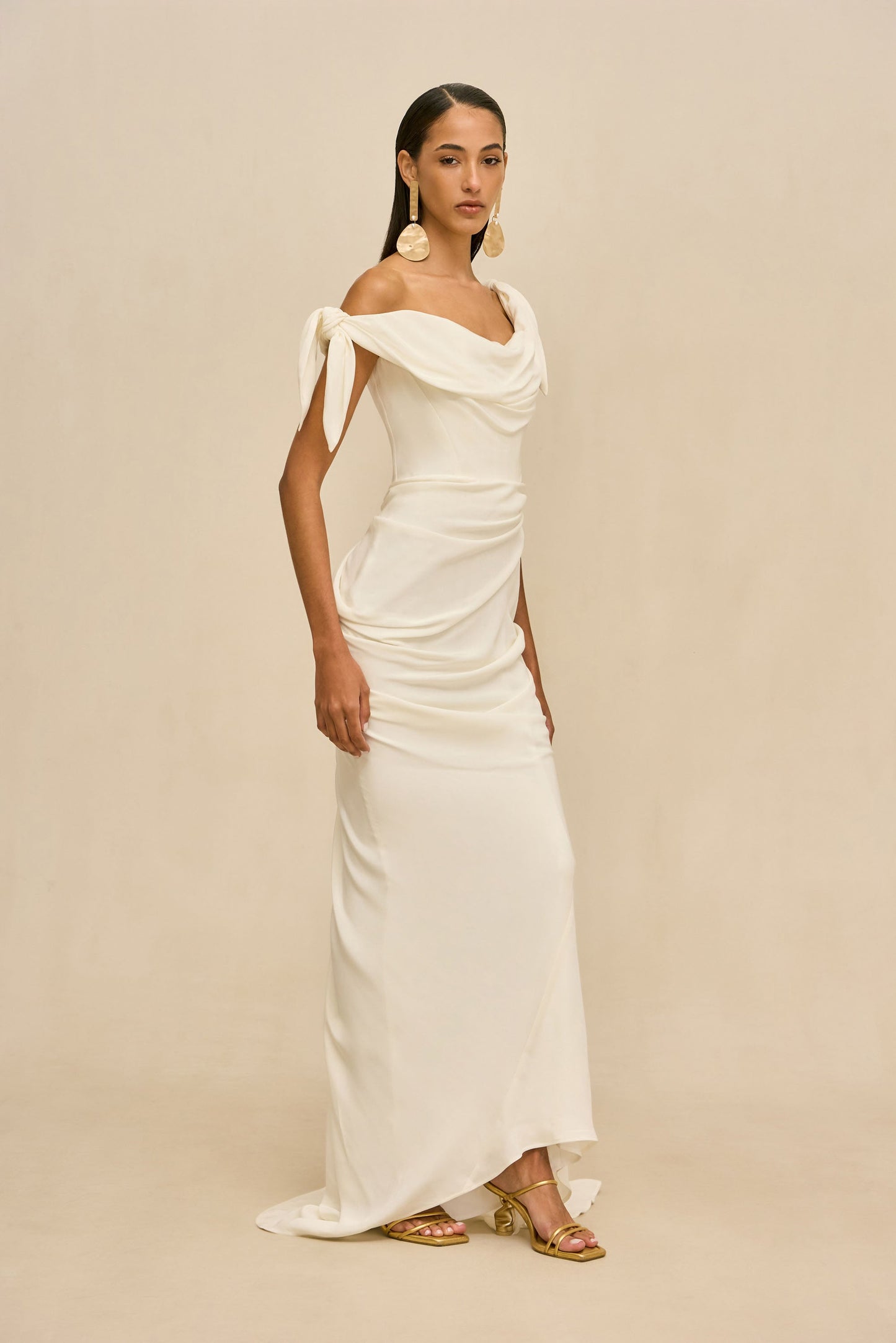NYSA GOWN - OFF WHITE
